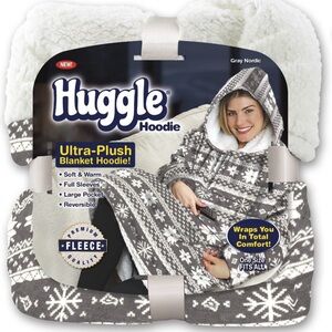 Fleece Blanket Hoodie - Gray Nordic Design